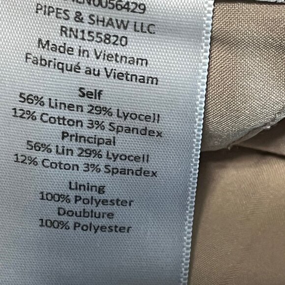 VERONICA BEARD Linen Hunter Pants Size 2 - Picture 5 of 6